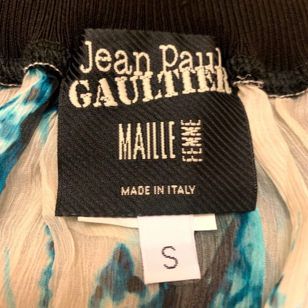 Super rare Jean Paul Gaultier vintage silk mesh blouse multicolor in Small - Picture 5 of 5